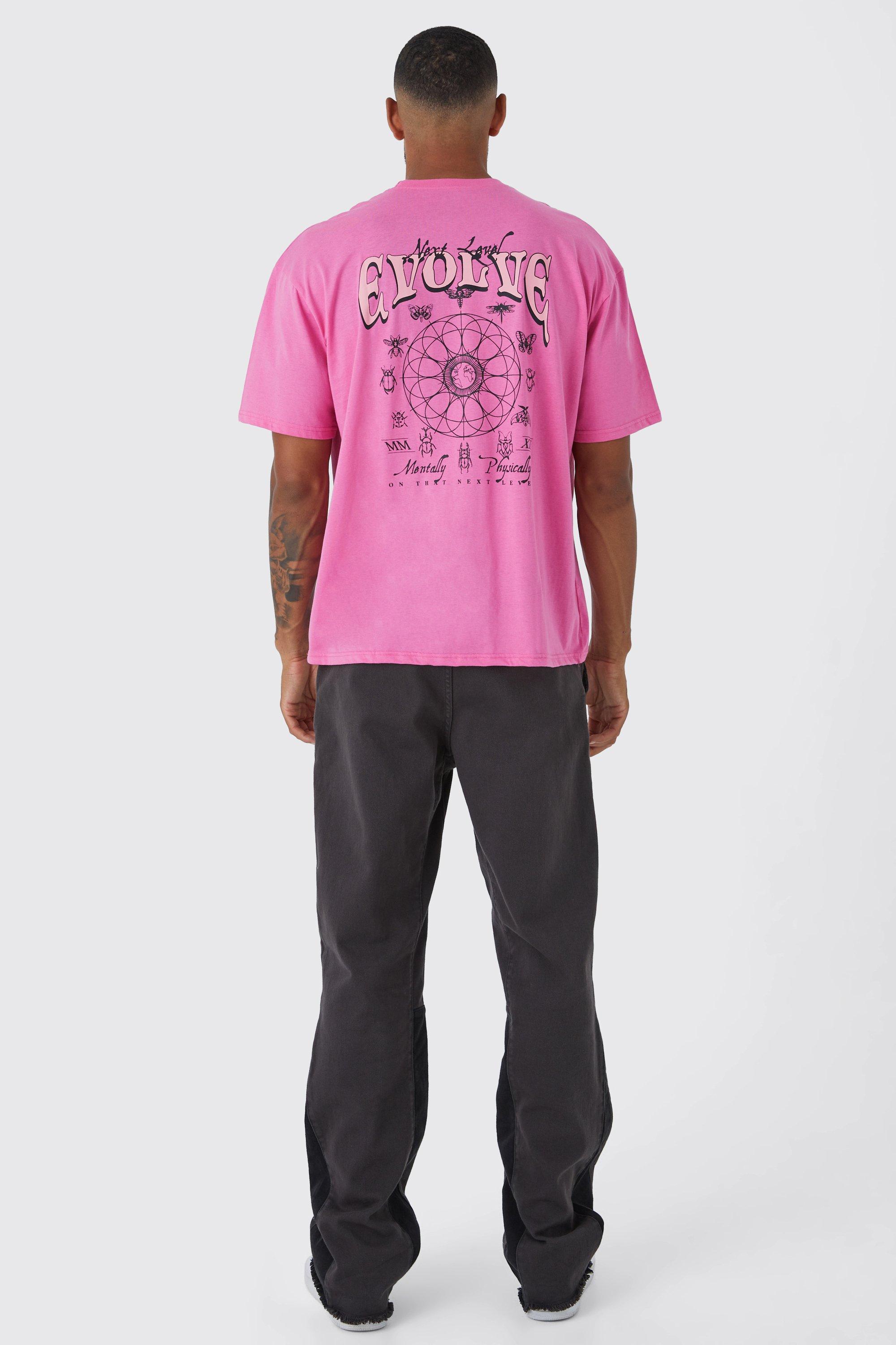 Tall Oversized Tarot Back Print T-shirt | boohoo